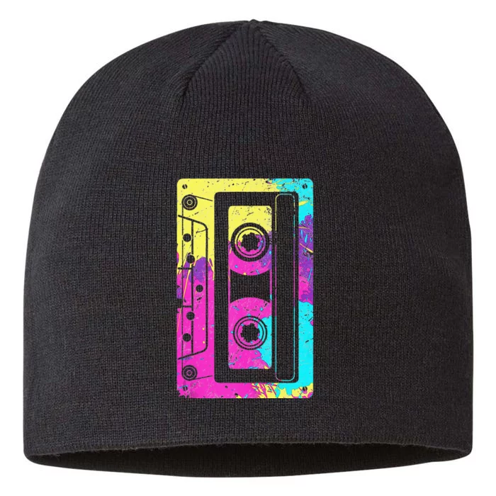 Cassette Tape Mixtape 80s And 90s Costume 8 1/2in Sustainable Knit Beanie