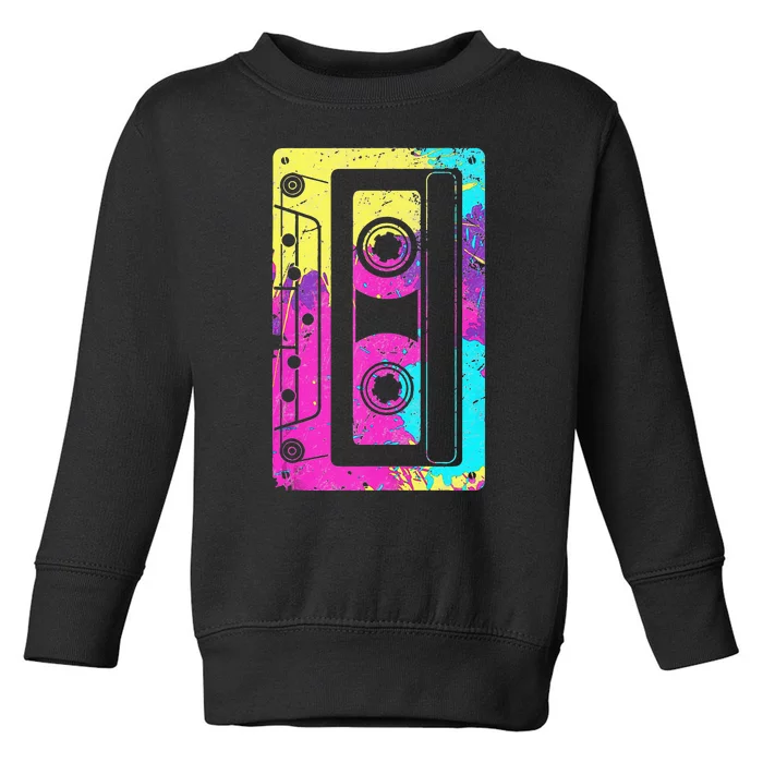 Cassette Tape Mixtape 80s And 90s Costume Toddler Sweatshirt