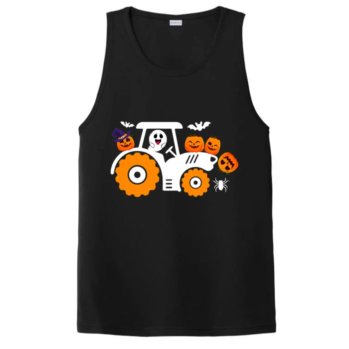 Cute Truck Monster Boo Ghosgift Funny Pumpkin Halloween Great Gift Performance Tank