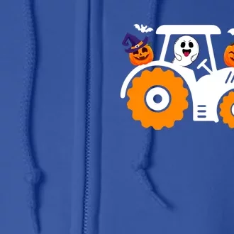 Cute Truck Monster Boo Ghosgift Funny Pumpkin Halloween Great Gift Full Zip Hoodie