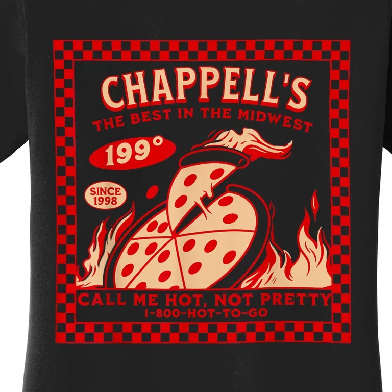 Chappell The Midwest Call Me Hot Retro Pizza Hot To Go Women's T-Shirt