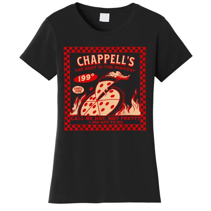 Chappell The Midwest Call Me Hot Retro Pizza Hot To Go Women's T-Shirt