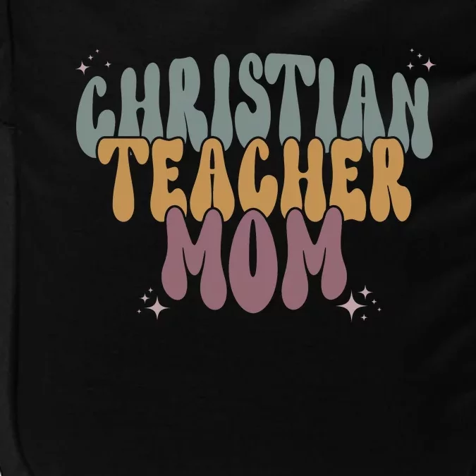 Christian Teacher Mom Retro Impact Tech Backpack