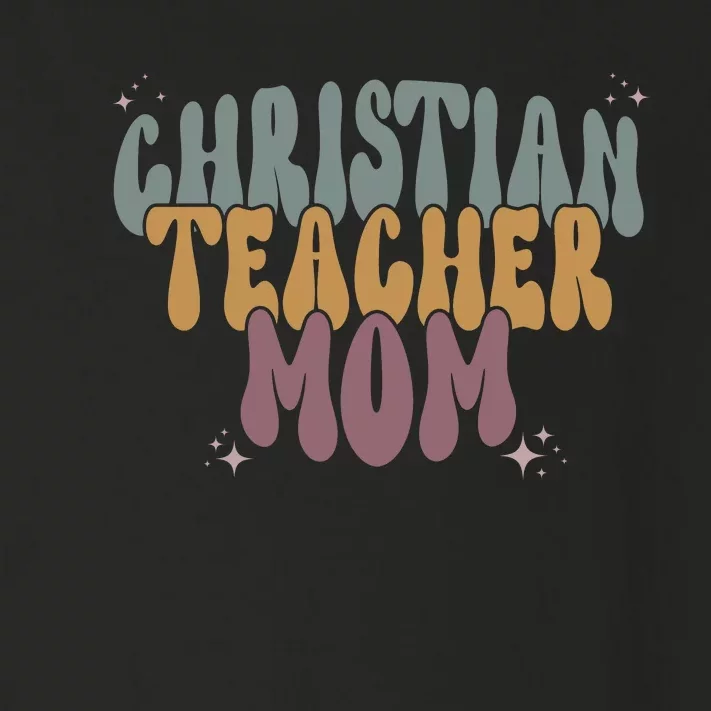 Christian Teacher Mom Retro Toddler Long Sleeve Shirt