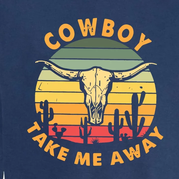 Cowboy Take Me Away Western Graphic Garment-Dyed Sweatshirt