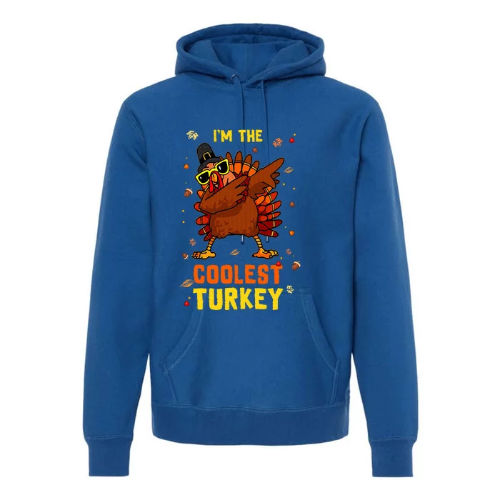 Coolest Turkey Matching Family Group Thanksgiving Party PJ Premium Hoodie