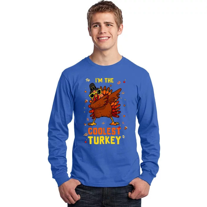 Coolest Turkey Matching Family Group Thanksgiving Party PJ Tall Long Sleeve T-Shirt