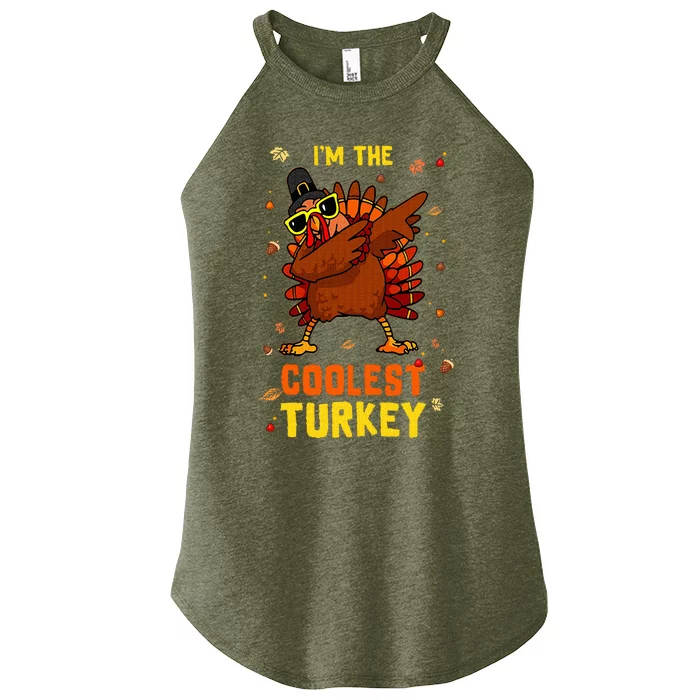 Coolest Turkey Matching Family Group Thanksgiving Party PJ Women’s Perfect Tri Rocker Tank