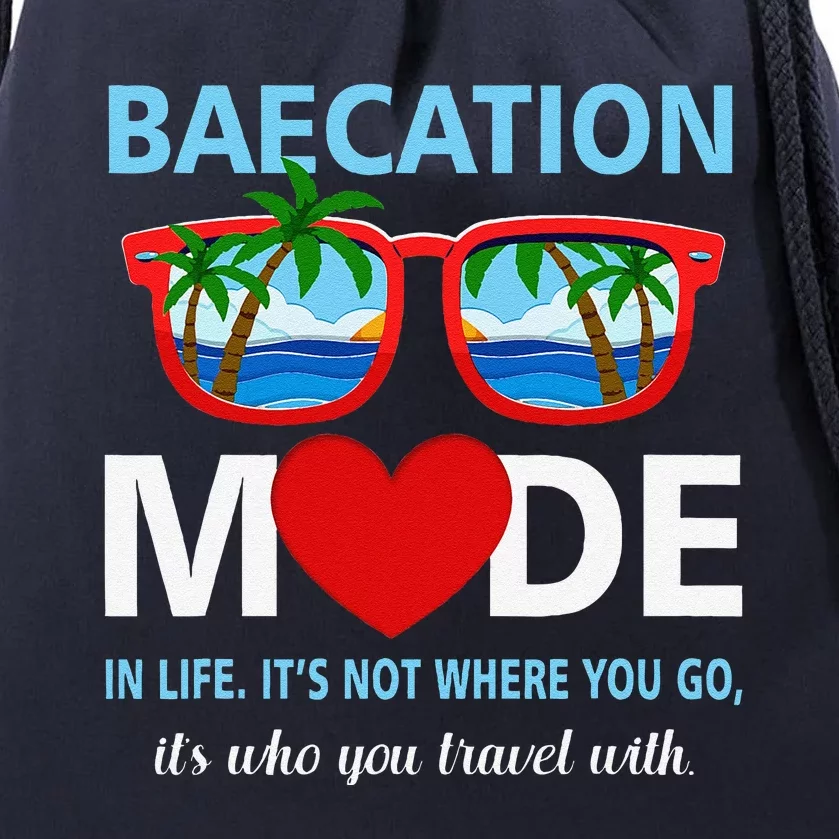 Couples Trip Matching Summer Vacation Baecation Modevibes Drawstring Bag