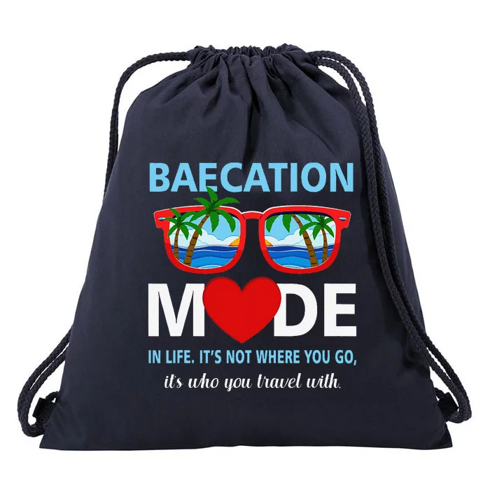 Couples Trip Matching Summer Vacation Baecation Modevibes Drawstring Bag