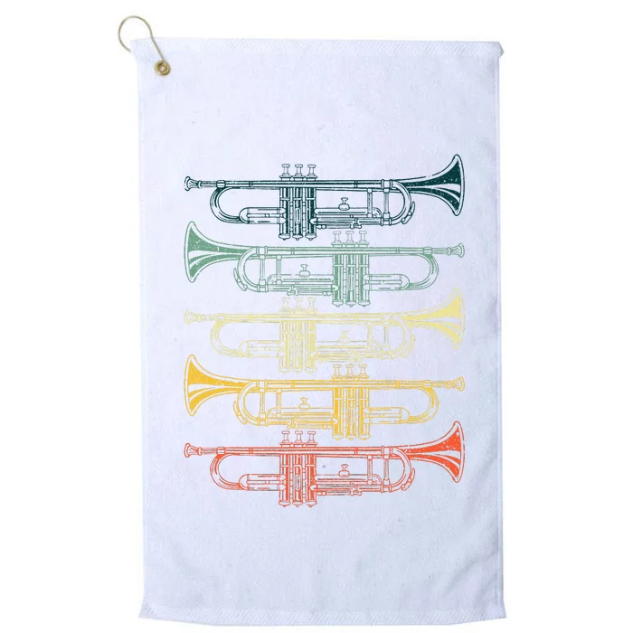 Cool Trumpet Marching Band Musician Jazz Music Platinum Collection Golf Towel