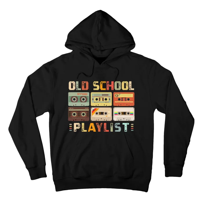 Cassette Tape Music 80s Retro Old School Playlist Hoodie