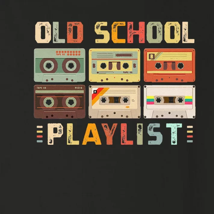 Cassette Tape Music 80s Retro Old School Playlist Toddler Long Sleeve Shirt