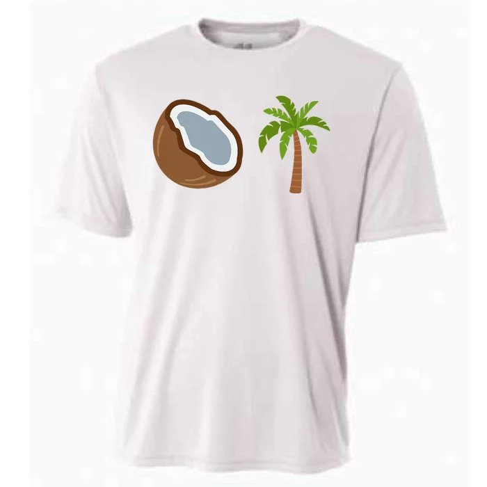 Coconut Tree Meme Patriotic Kamala Statement Usa Democrat Cooling Performance Crew T-Shirt