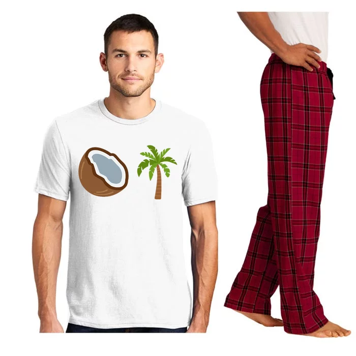 Coconut Tree Meme Patriotic Kamala Statement Usa Democrat Pajama Set