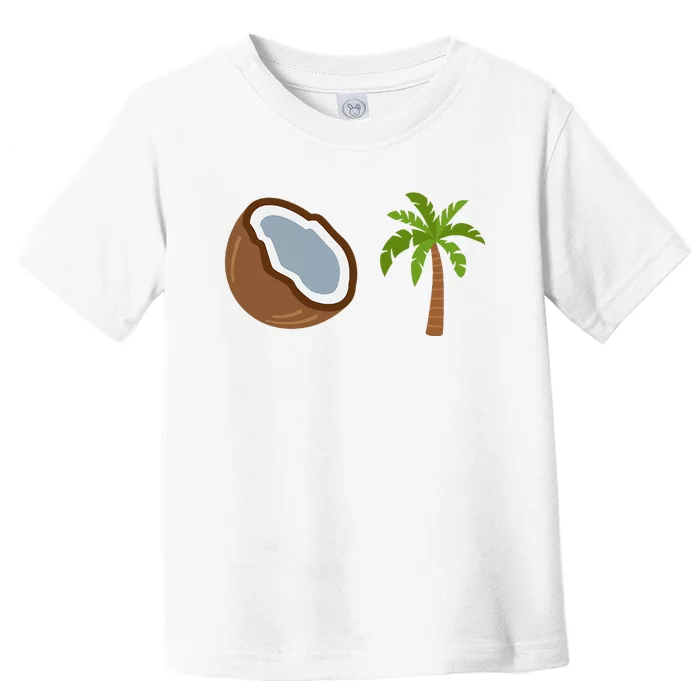 Coconut Tree Meme Patriotic Kamala Statement Usa Democrat Toddler T-Shirt