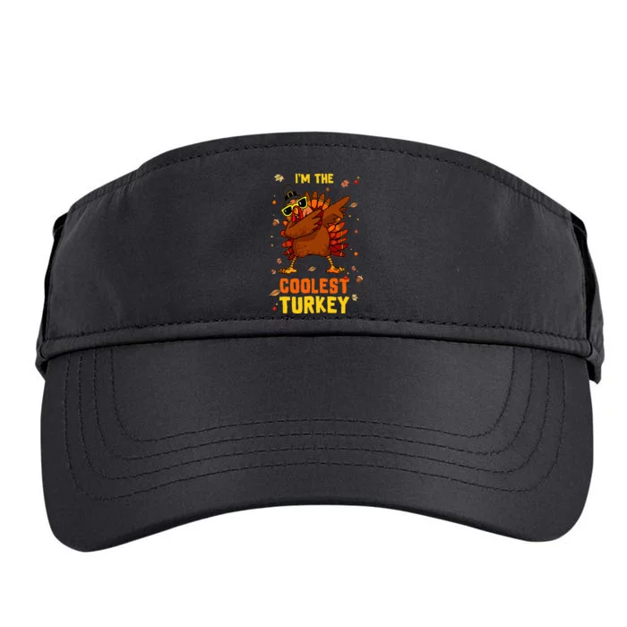 Coolest Turkey Matching Family Group Thanksgiving Party PJ Adult Drive Performance Visor