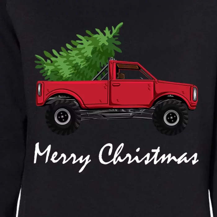 Christmas Truck Meaningful Gift Womens California Wash Sweatshirt