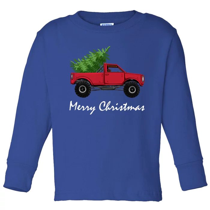 Christmas Truck Meaningful Gift Toddler Long Sleeve Shirt