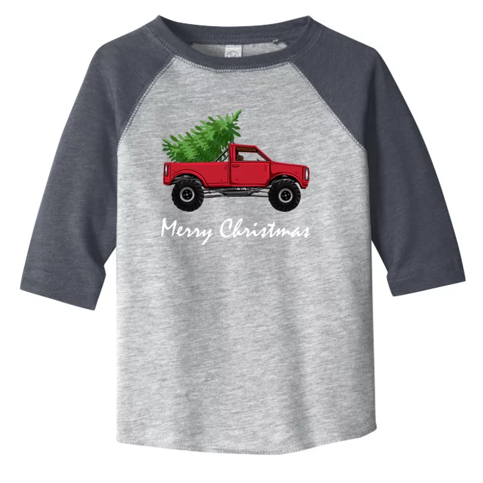 Christmas Truck Meaningful Gift Toddler Fine Jersey T-Shirt