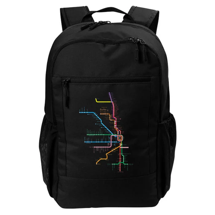 Chicago Trains Map Daily Commute Backpack