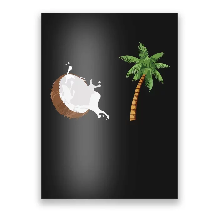 Coconut Tree Meme Patriotic Kamala Statement Usa Democrat Poster