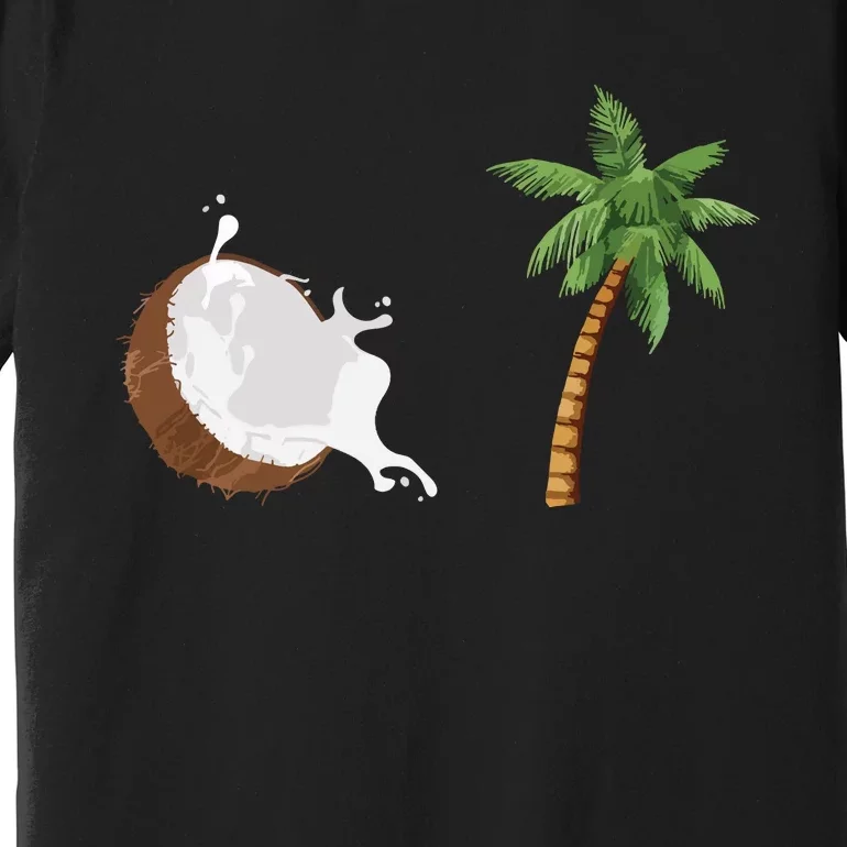 Coconut Tree Meme Patriotic Kamala Statement Usa Democrat Premium T-Shirt