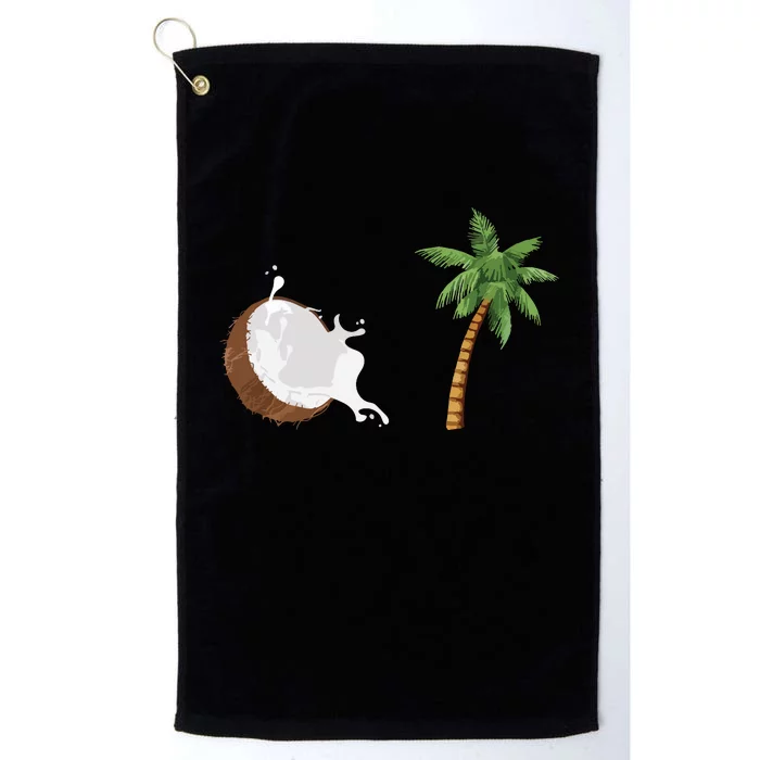 Coconut Tree Meme Patriotic Kamala Statement Usa Democrat Platinum Collection Golf Towel