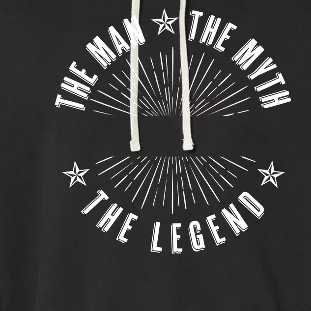 Custom The Man The Myth The Legend Garment-Dyed Fleece Hoodie