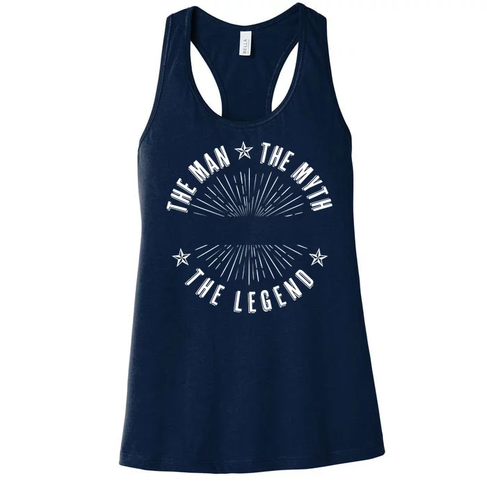 Custom The Man The Myth The Legend Women's Racerback Tank