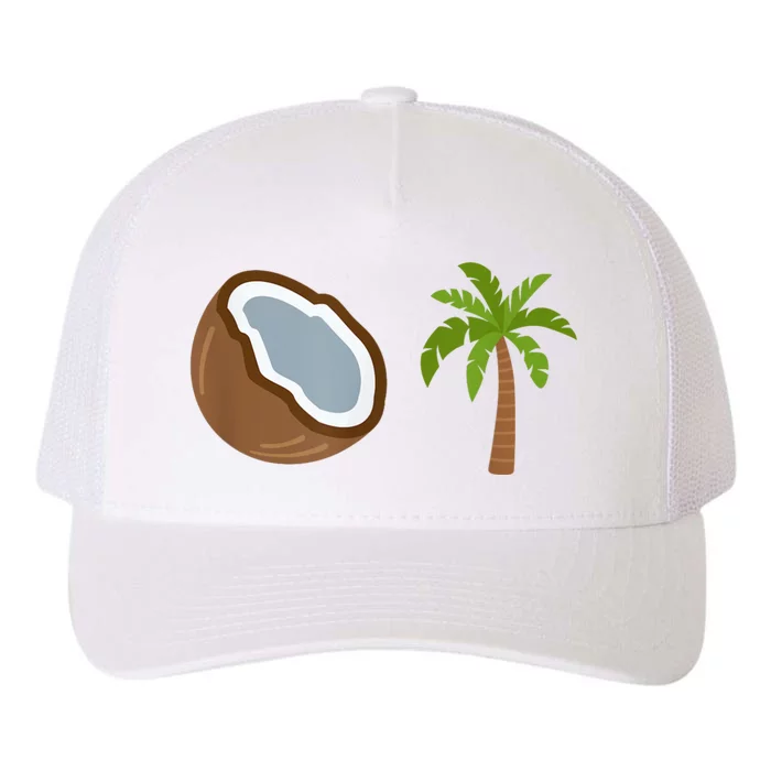 Coconut Tree Meme Patriotic Kamala Statement Usa Democrat Yupoong Adult 5-Panel Trucker Hat