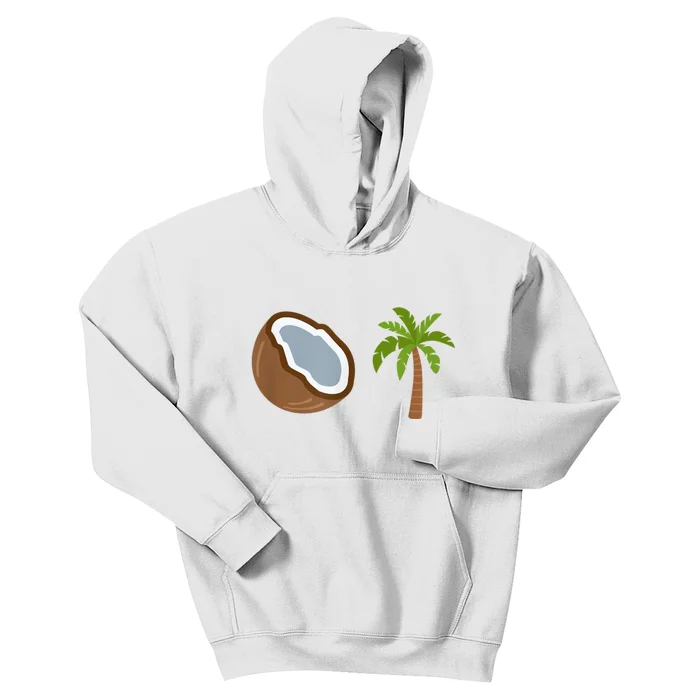 Coconut Tree Meme Patriotic Kamala Statement Usa Democrat Kids Hoodie