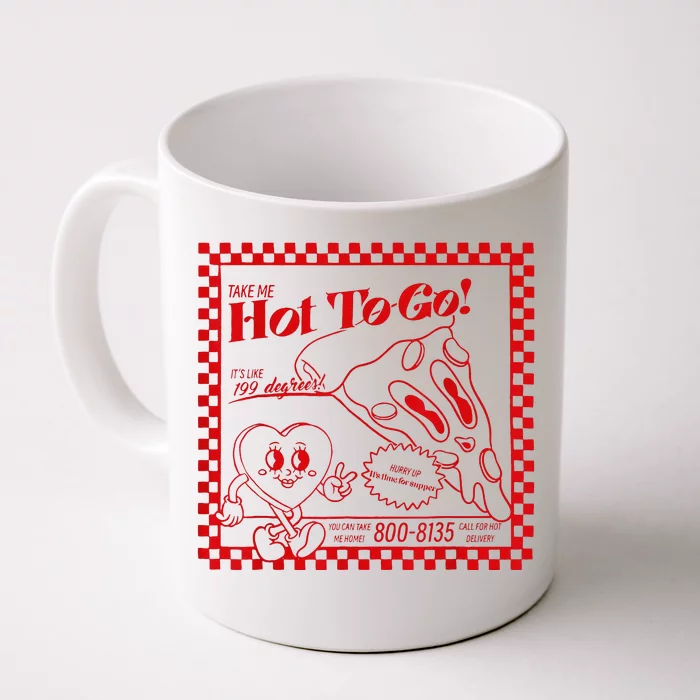 Chappell The Midwest Call Me Hot Retro Pizza Hot To Go Front & Back Coffee Mug