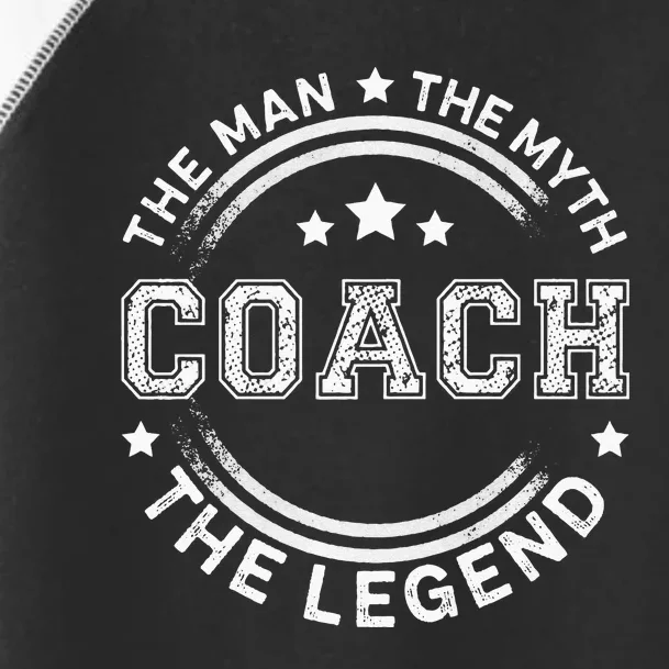 Coach The Man The Myth The Legend Men Coach Gift Toddler Fine Jersey T-Shirt