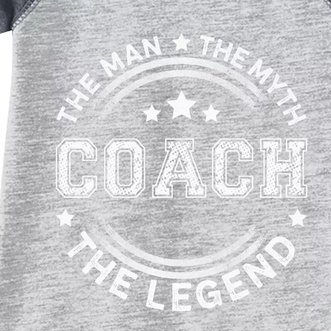 Coach The Man The Myth The Legend Men Coach Gift Infant Baby Jersey Bodysuit