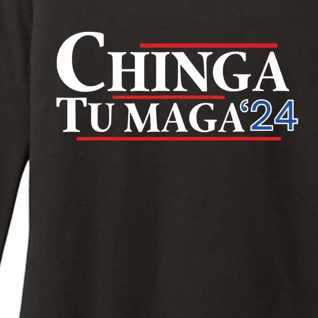 Chinga Tu Maga 24 Womens CVC Long Sleeve Shirt