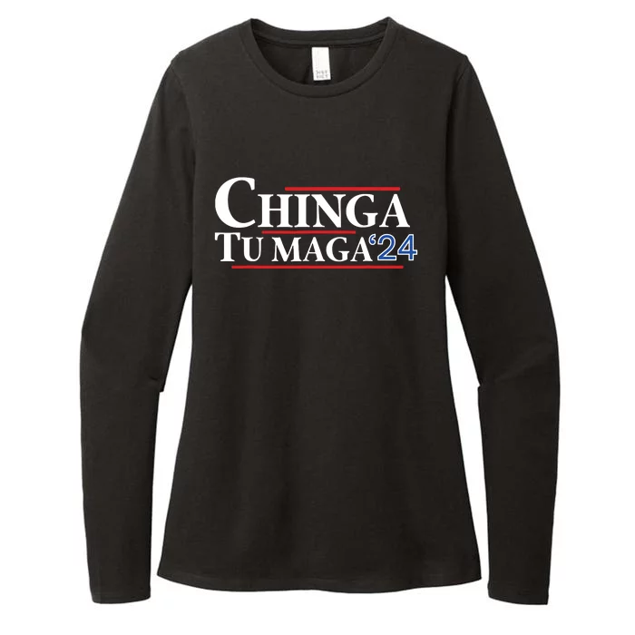 Chinga Tu Maga 24 Womens CVC Long Sleeve Shirt