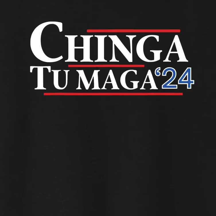 Chinga Tu Maga 24 Women's Crop Top Tee