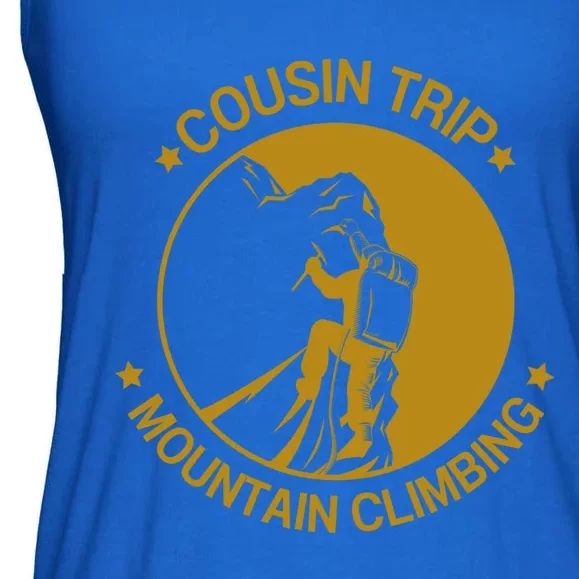 Cousin Trip Mountain Climbing Climber Hiking Summer Vacation Gift Ladies Essential Flowy Tank