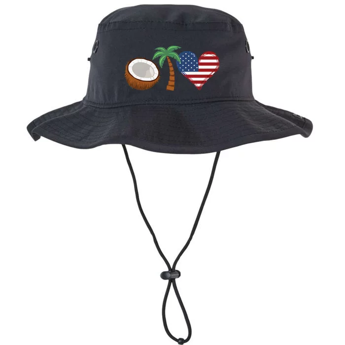 Coconut Tree Meme Patriotic Kamala Statement Usa Democrat Legacy Cool Fit Booney Bucket Hat