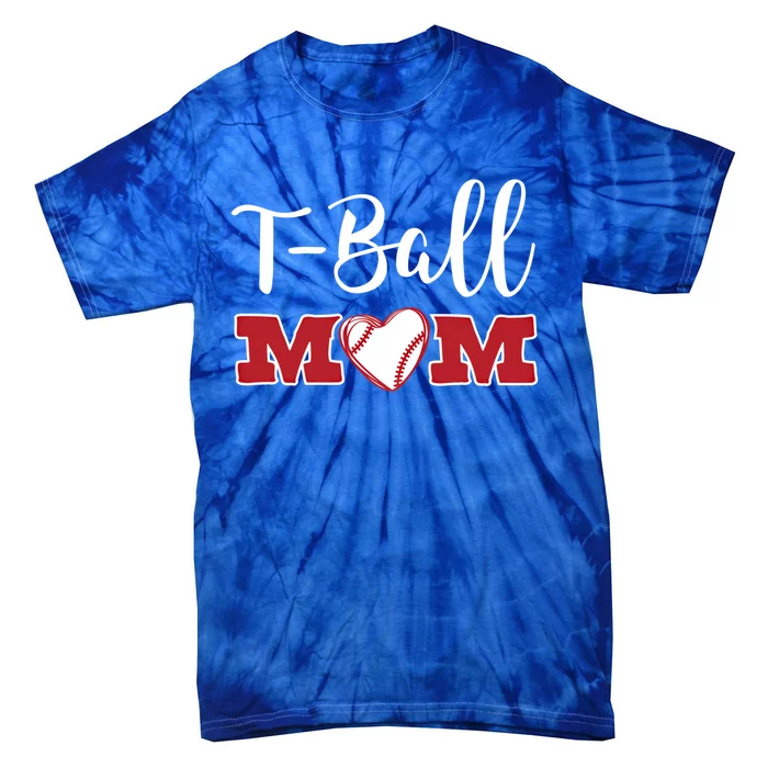 Cute Tball Mom Teeball Baseball T Ball Mom Gift Tie-Dye T-Shirt