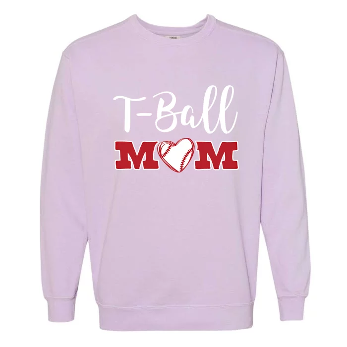 Cute Tball Mom Teeball Baseball T Ball Mom Gift Garment-Dyed Sweatshirt