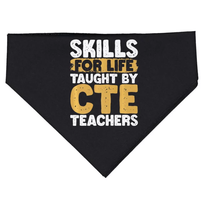 Cte Teacher Middle School High School Teach Career Premium USA-Made Doggie Bandana