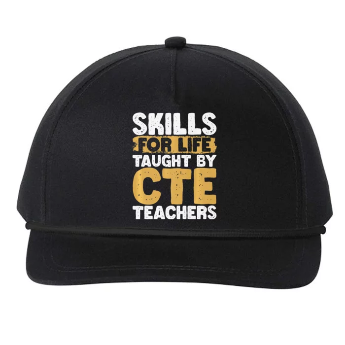 Cte Teacher Middle School High School Teach Career Premium Snapback Five-Panel Rope Hat