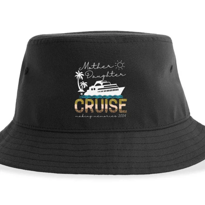 Cruise Trip Mother Daughter Cruise Ship Trip Leopard 2024 Sustainable Bucket Hat