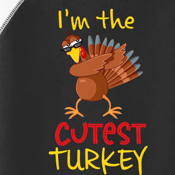 Cutest Turkey Matching Family Group Thanksgiving Party Toddler Fine Jersey T-Shirt