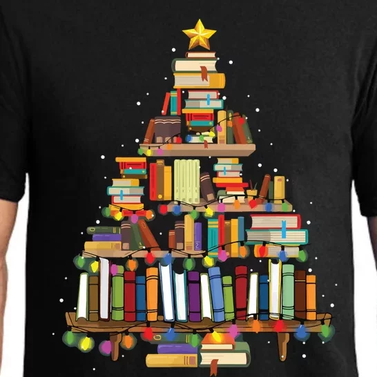 Christmas Tree Made Of Books Christmas Pajama Set