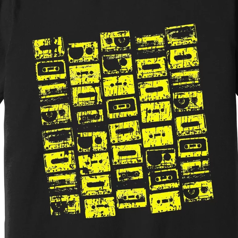 Cassette Tapes Mixtapes 1980s 1990s Music Premium T-Shirt