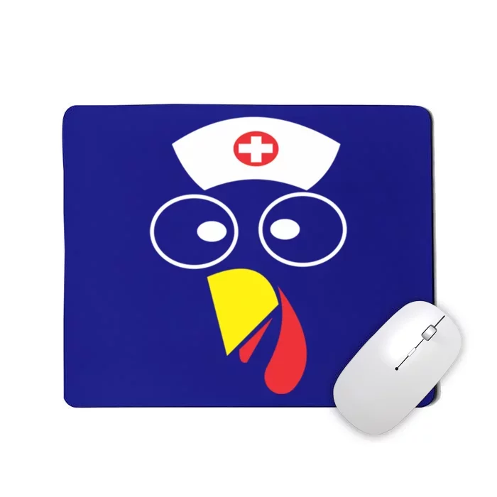 Cute Turkey Nurse Thanksgiving Great Gift Mousepad