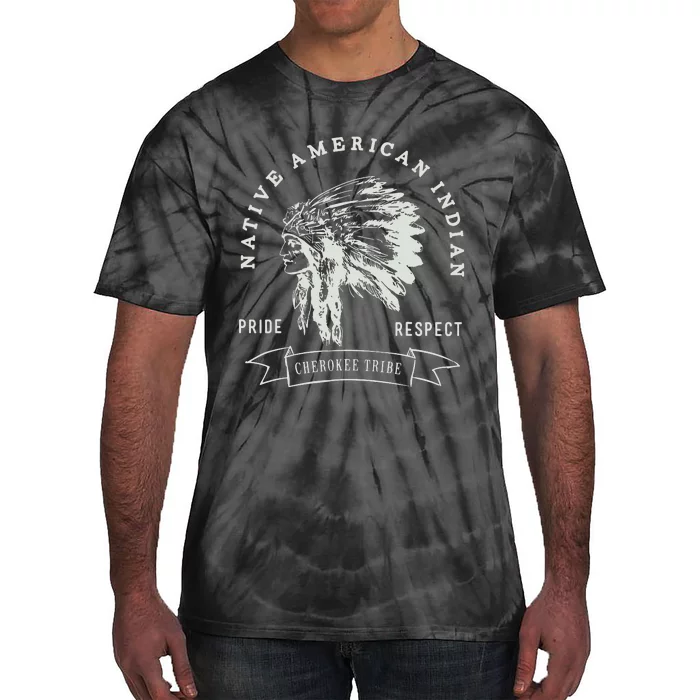 Cherokee Tribe Native American Indian Pride Respect Design Tie-Dye T-Shirt